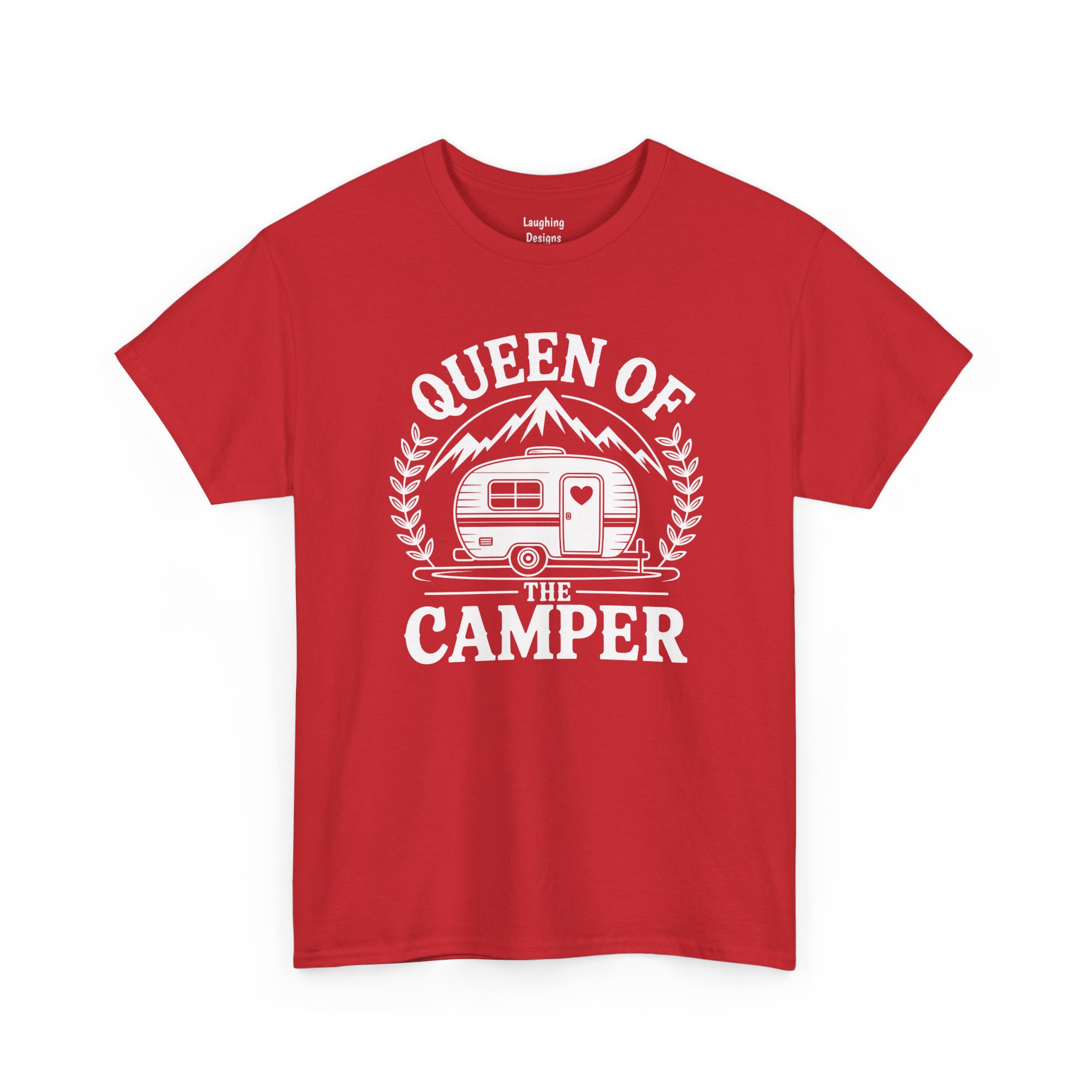 Queen of the Camper T-Shirt in Red.