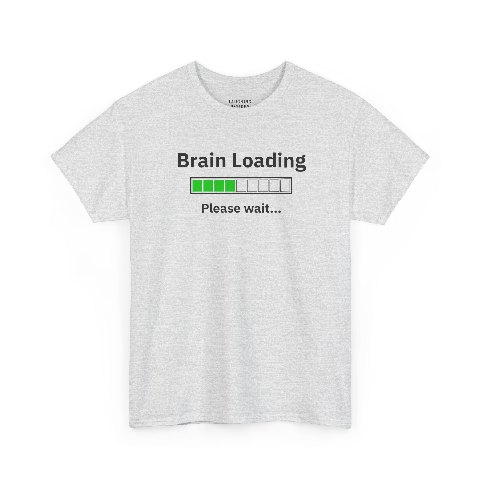 Brain Loading T-Shirt in Ash color.