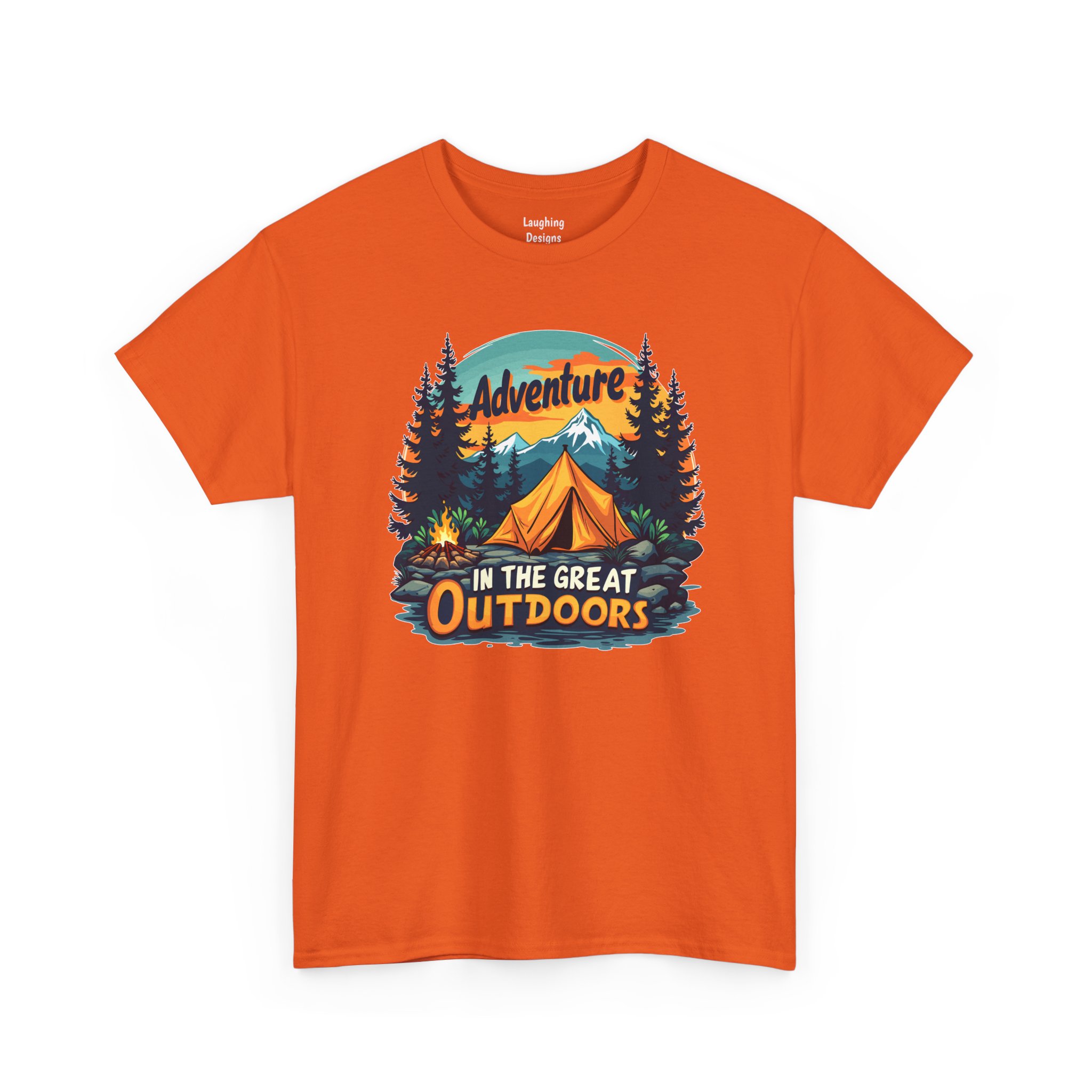 Adventure In The Great Outdoors T-Shirt in Orange.
